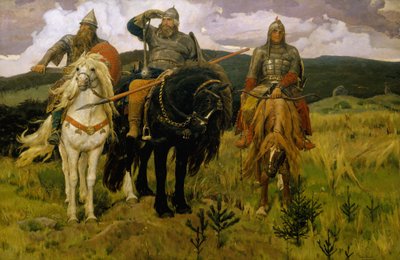 Heroes by Viktor Mikhaylovich Vasnetsov